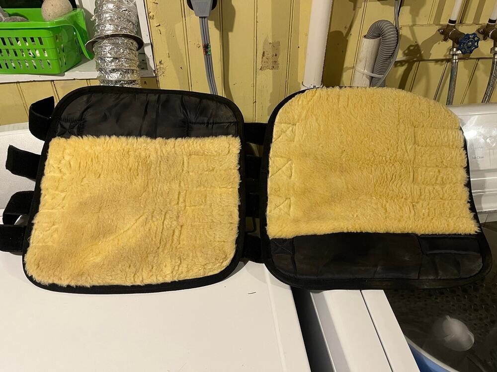 Fleece-Lined Horse Shipping Boots Wraps Pair 16”